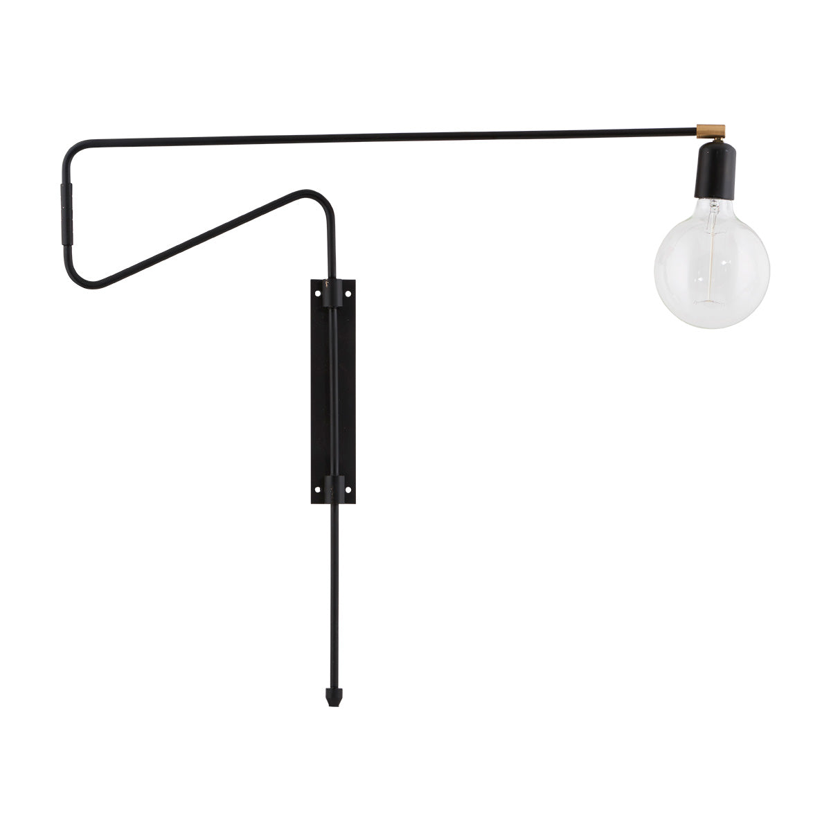 Wandlampe Swing - schwarz groß