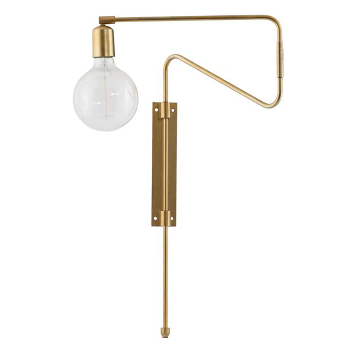 Wandlampe Swing - messing klein