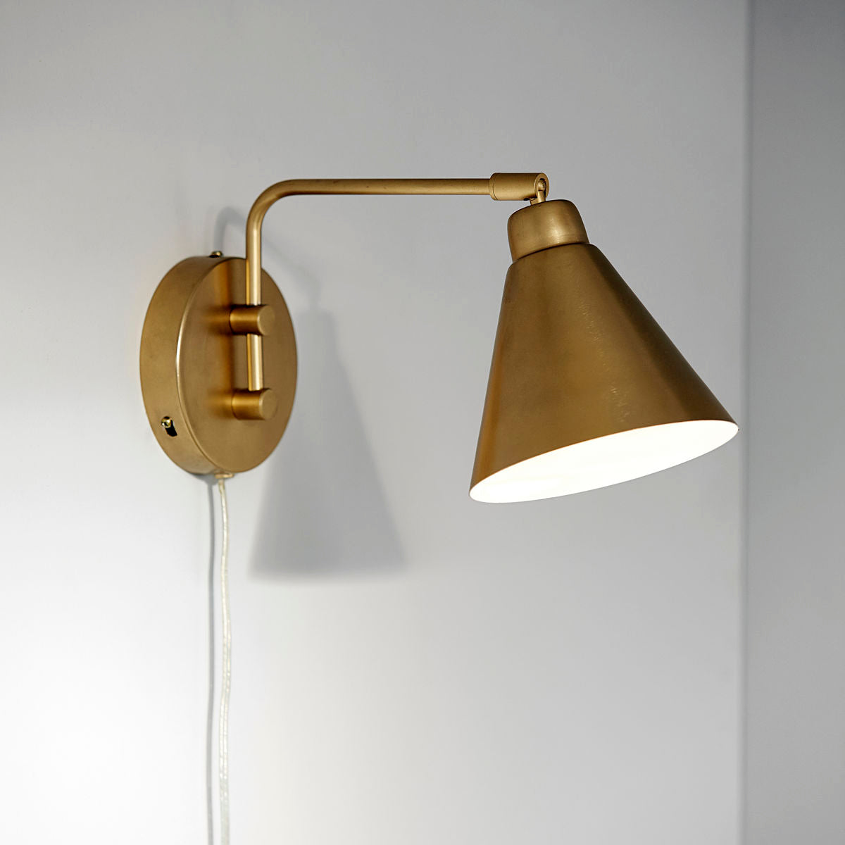 Wandlampe Game - messing klein