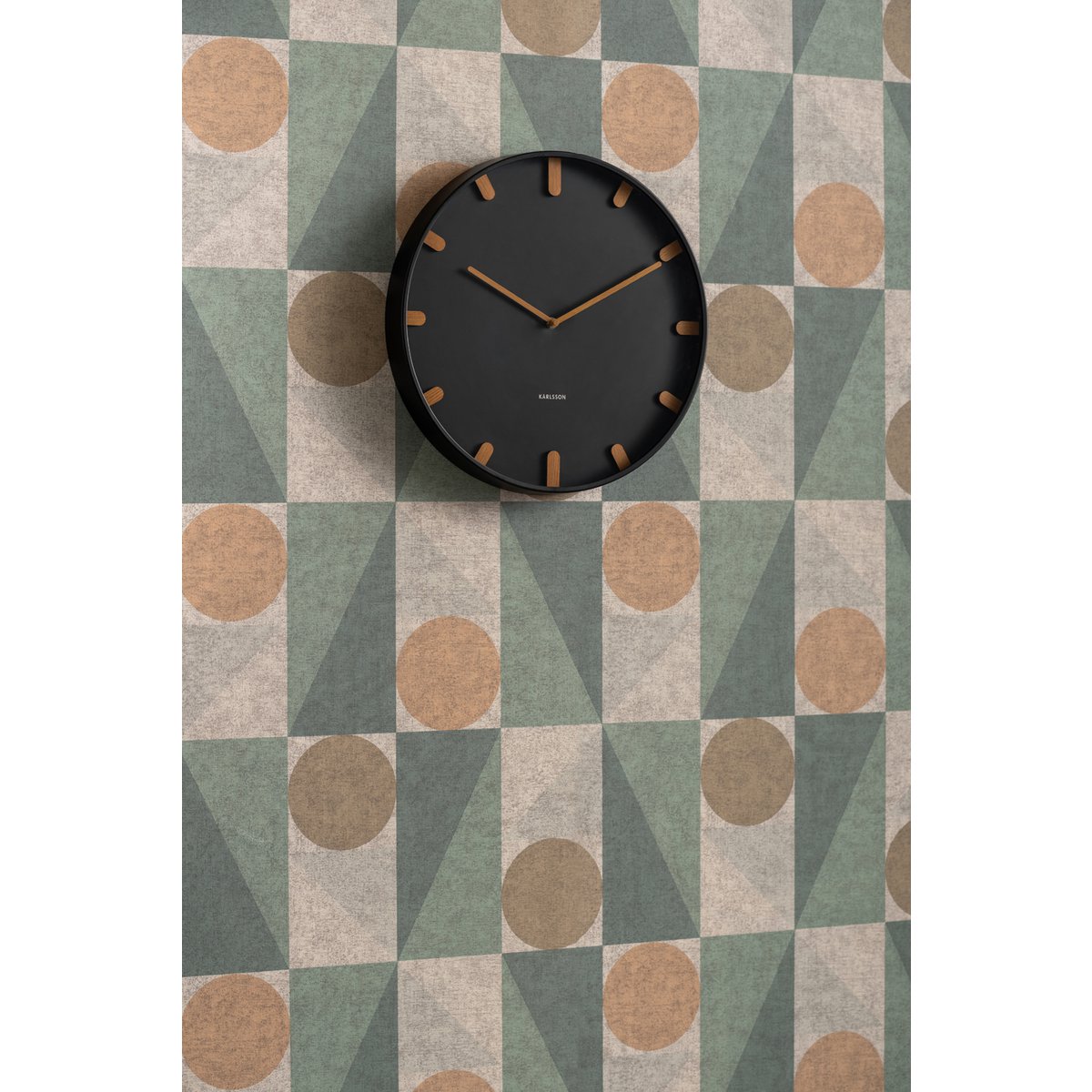 Wanduhr Grace - Schwarz
