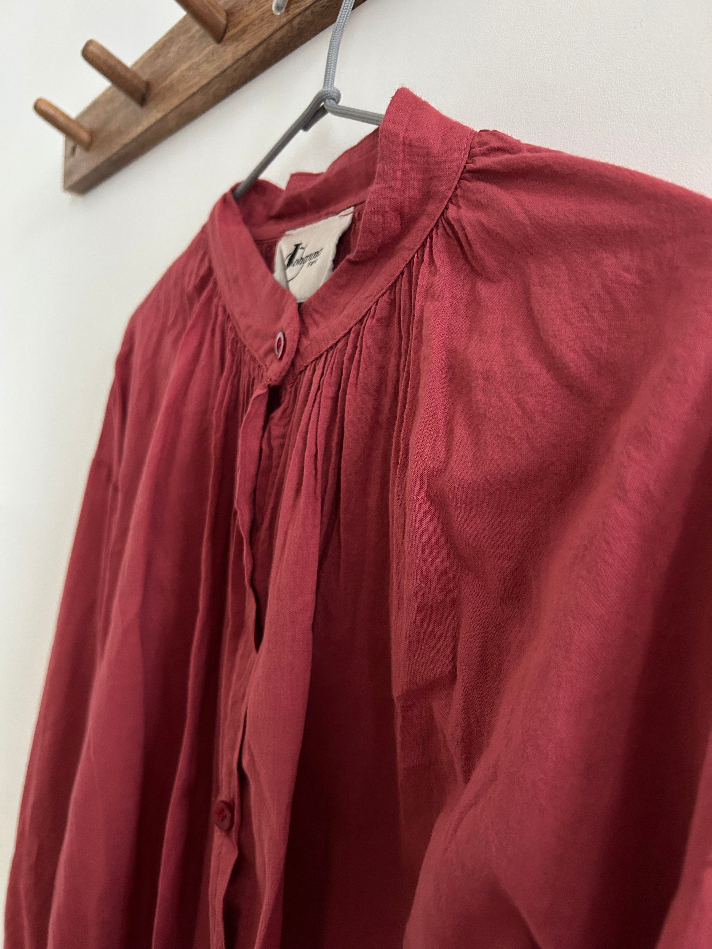 Bluse helles bordeaux