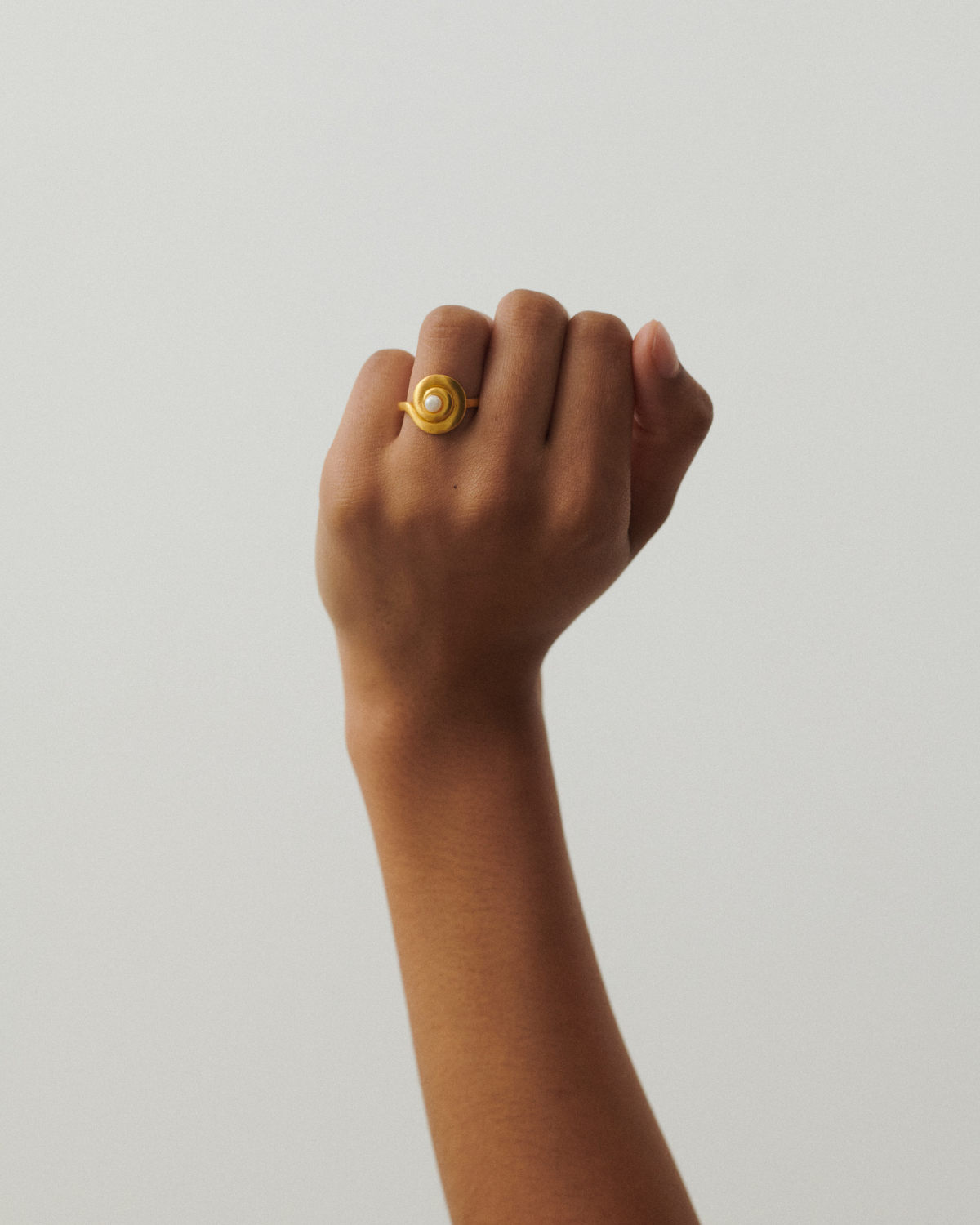 Ring Shell Flower - gold