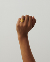 Ring Shell Flower - gold