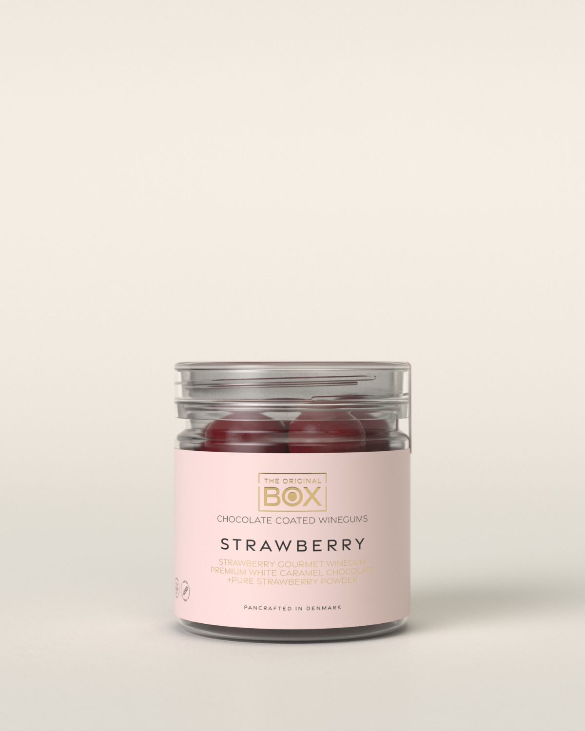 Fruchtgummi mit Schokolade – Strawberry / Erdbeere 110 g