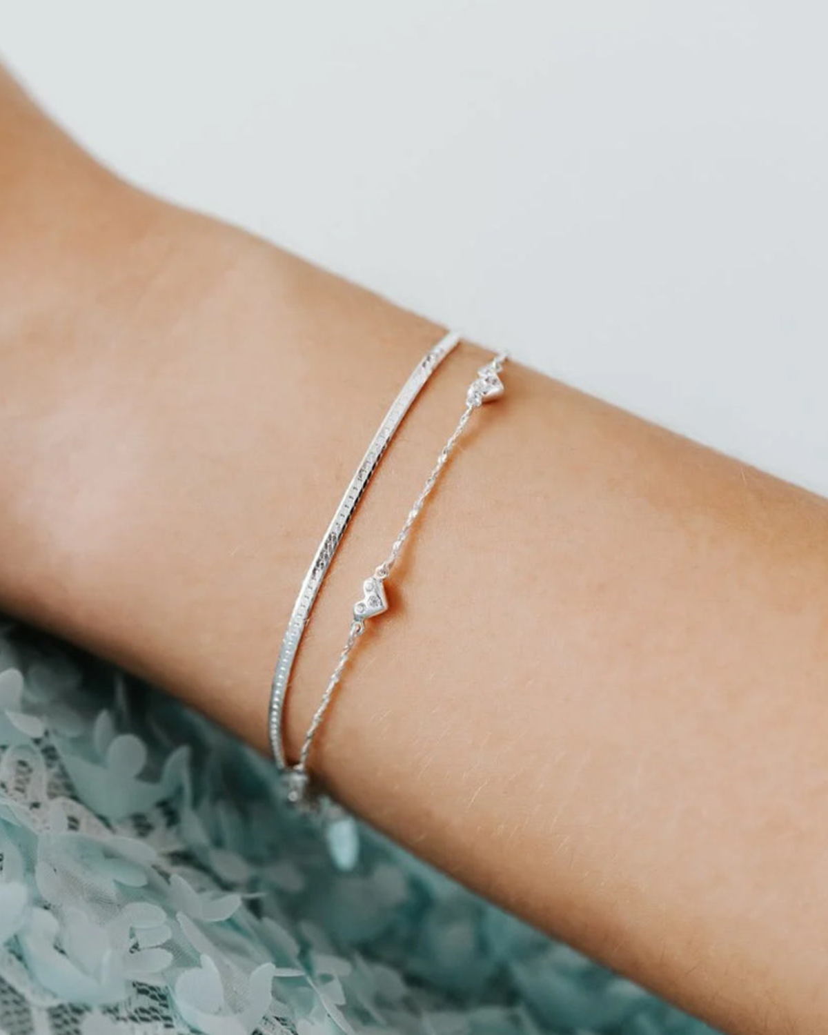 Armband Herringbone - silber Gr. M/L