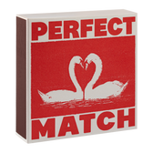 Perfect Match - Schwan | Quadratische Sicherheitsstreichhölzer