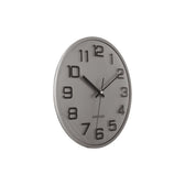 Wanduhr 3D-Zahlen - Silber
