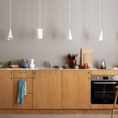 Porzellan Lampe Narrow - white