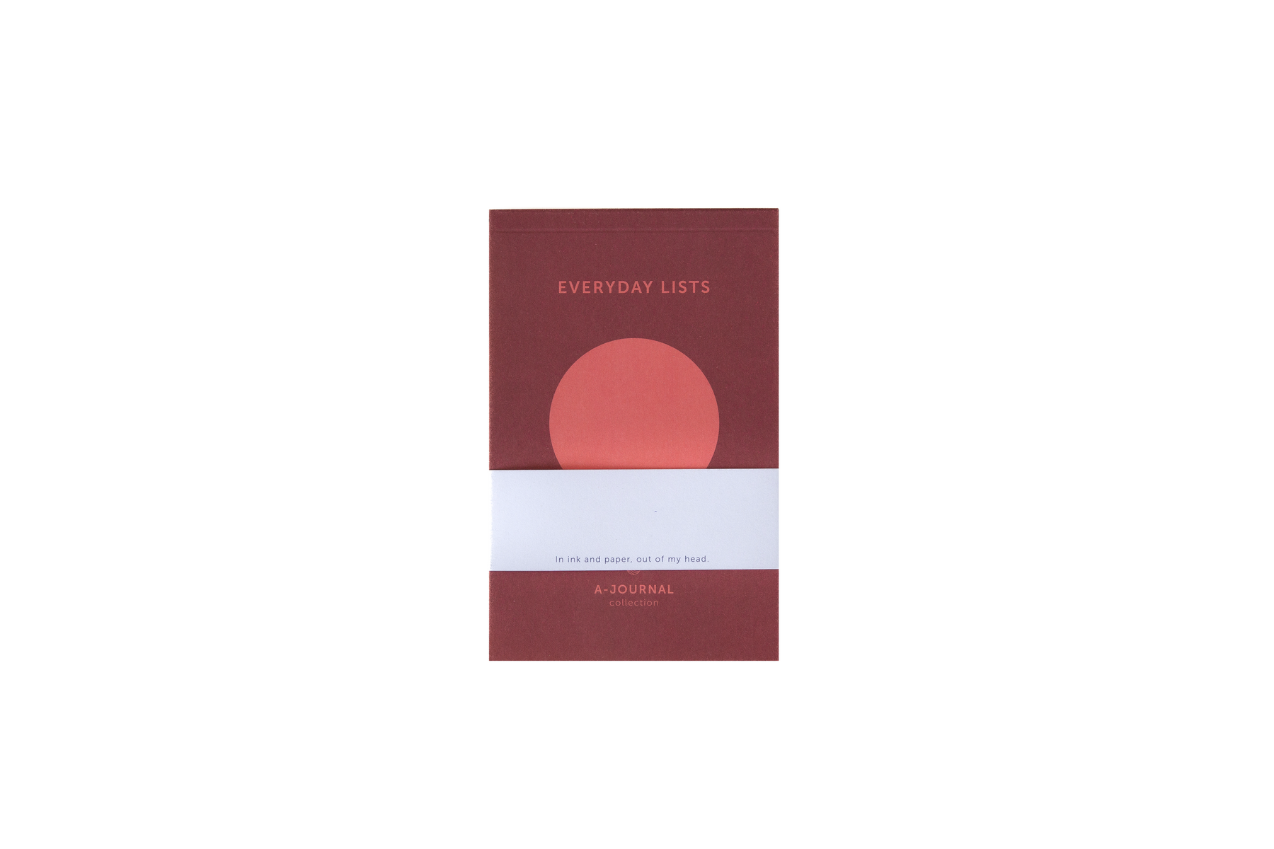 Notizblock Everyday List - Kreis Koralle