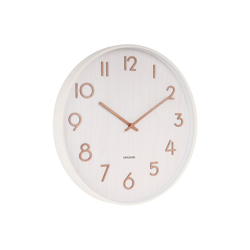 Wanduhr Pure Large - Weiß
