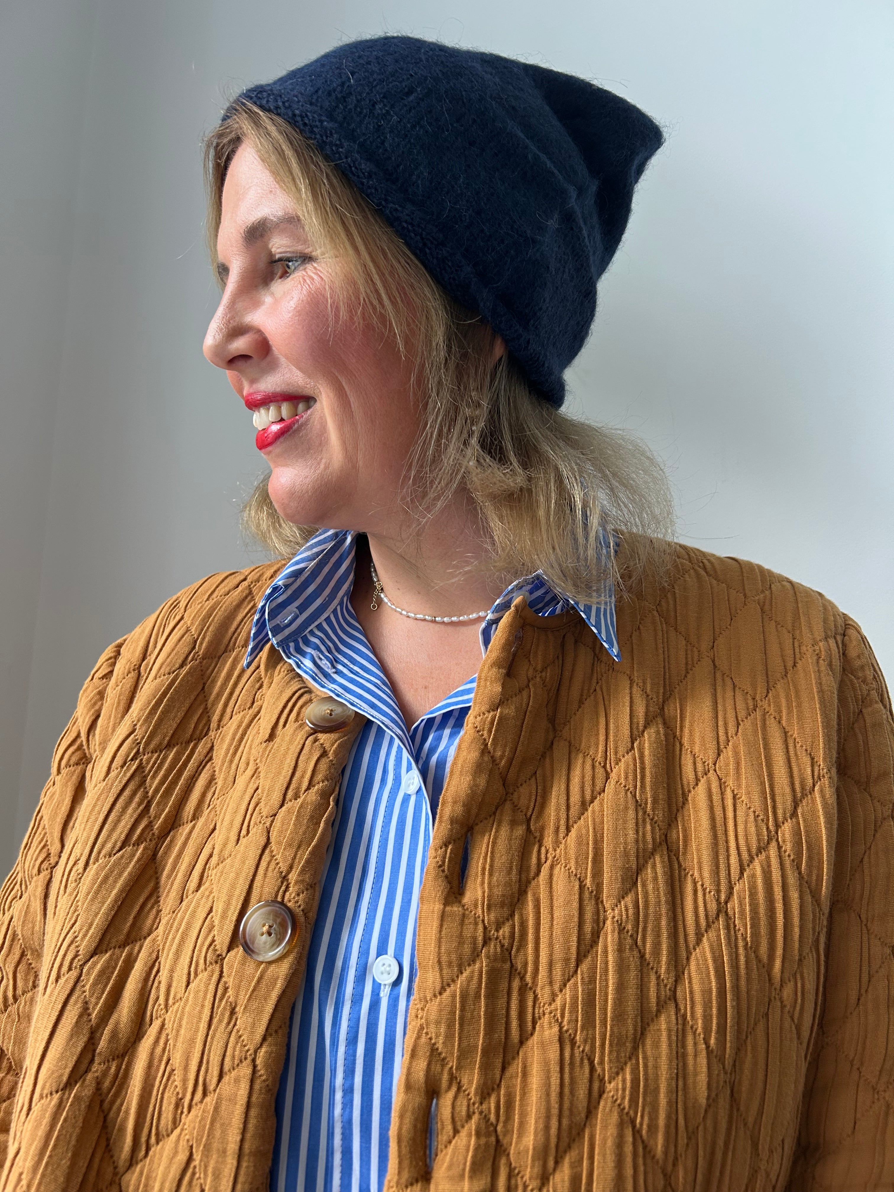 Kuschelmütze Beanie - dunkelblau