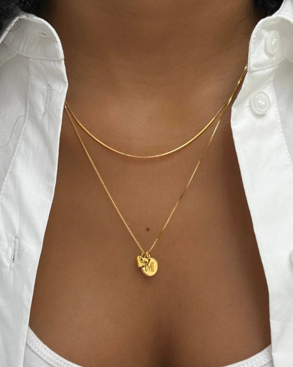 Halskette Medium Box-Chain - gold