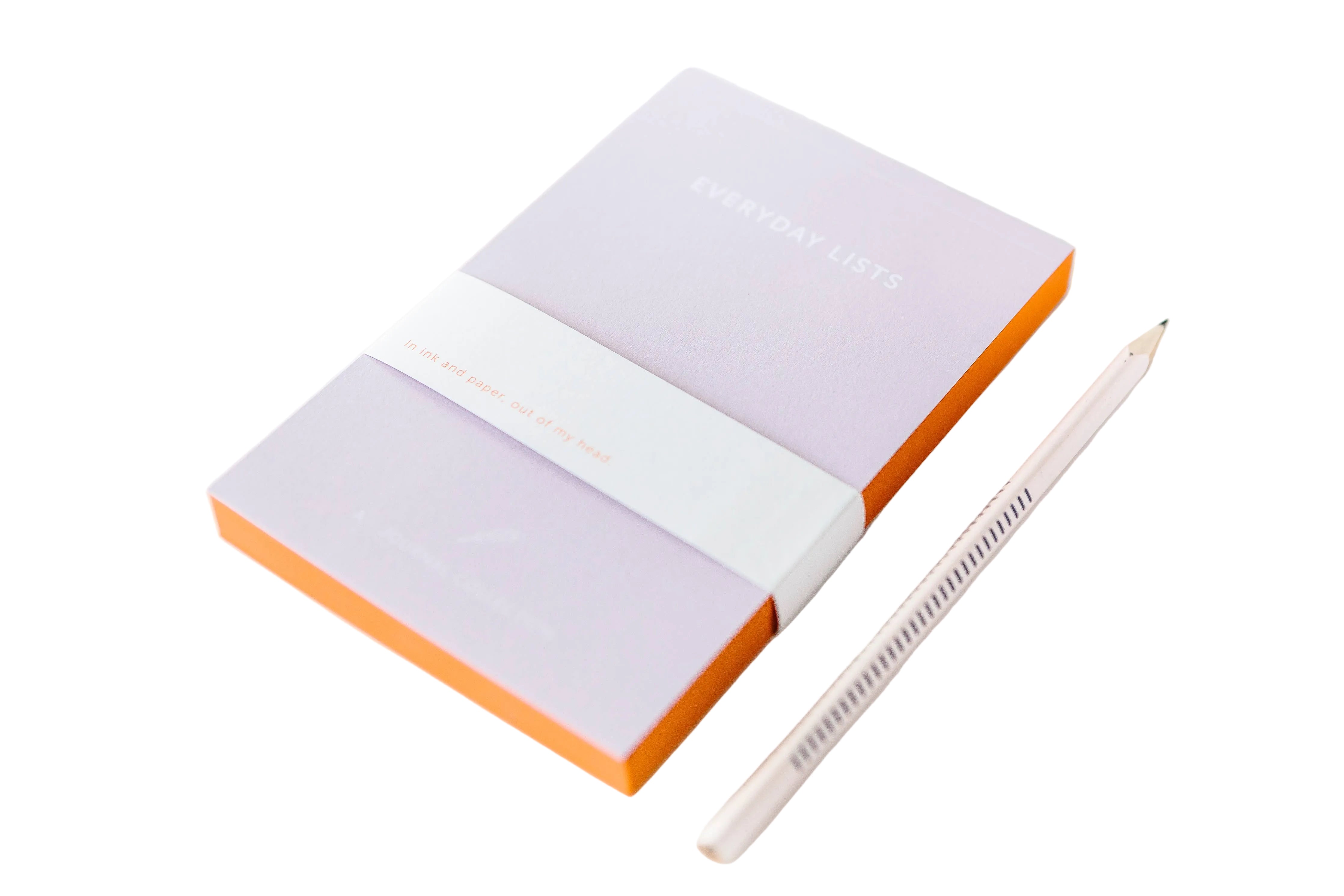 Notizblock Everyday List - Orange / Flieder