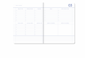 My Journal 18‑Monats‑Kalender 2026–2027 - Vanille Gestreift