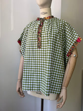 Vichy-Karo Bluse - grün