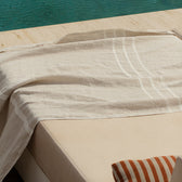 Strandtuch aus Leinen USVA - linen-white