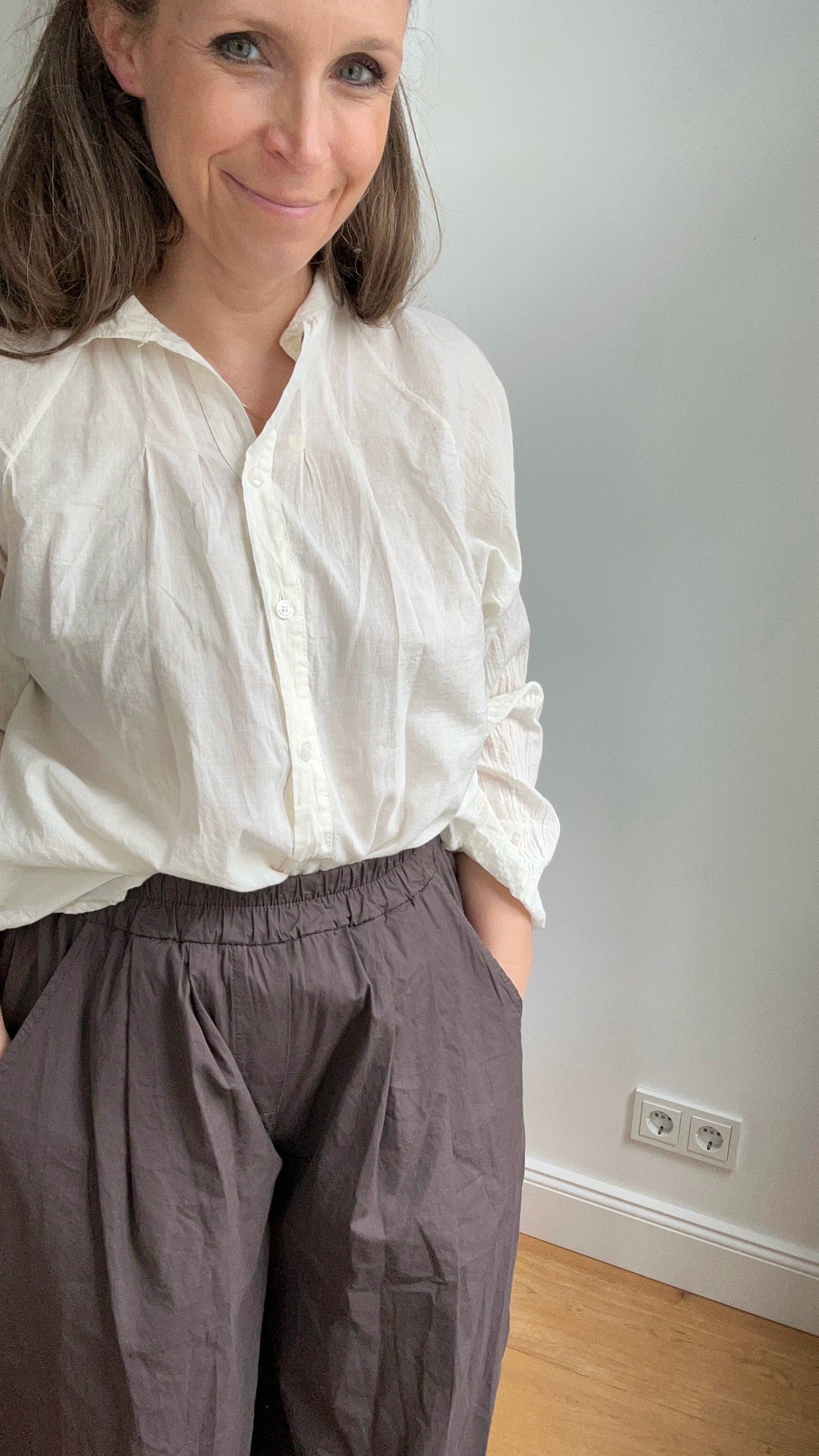 Culotte Palazzo-Hose - dunkelbraun