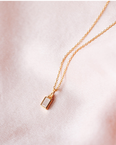 Anhänger Beloved Squared mit Mondstein - gold