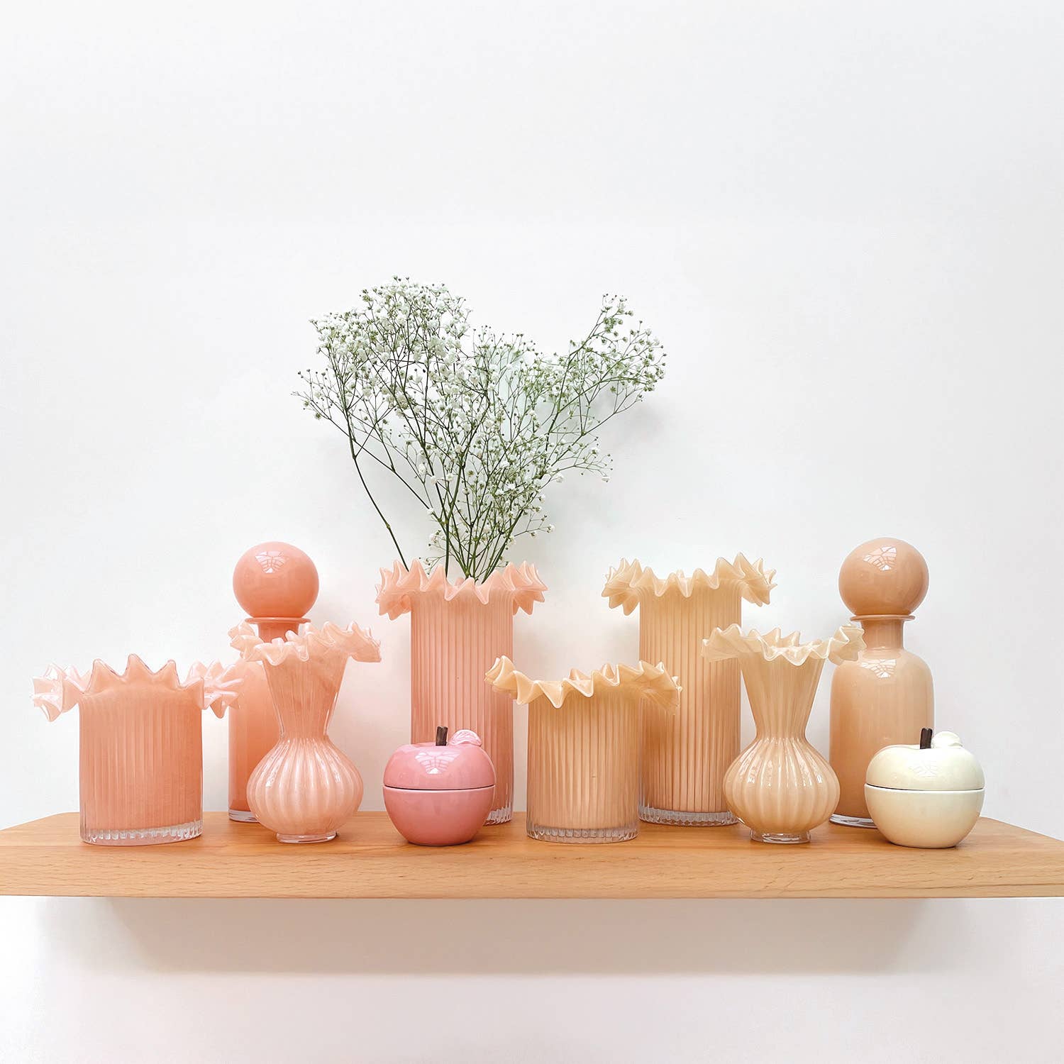 Große Vase Froufrou - champagner