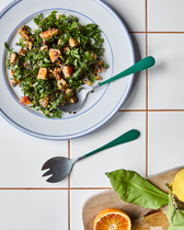 Salatbesteck Serv - Grün