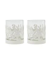 Teelichthalter Lily aus Eisen 2er-Set – Weiß