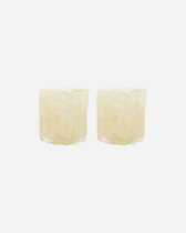 Teelichthalter Curl - beige 2er Set