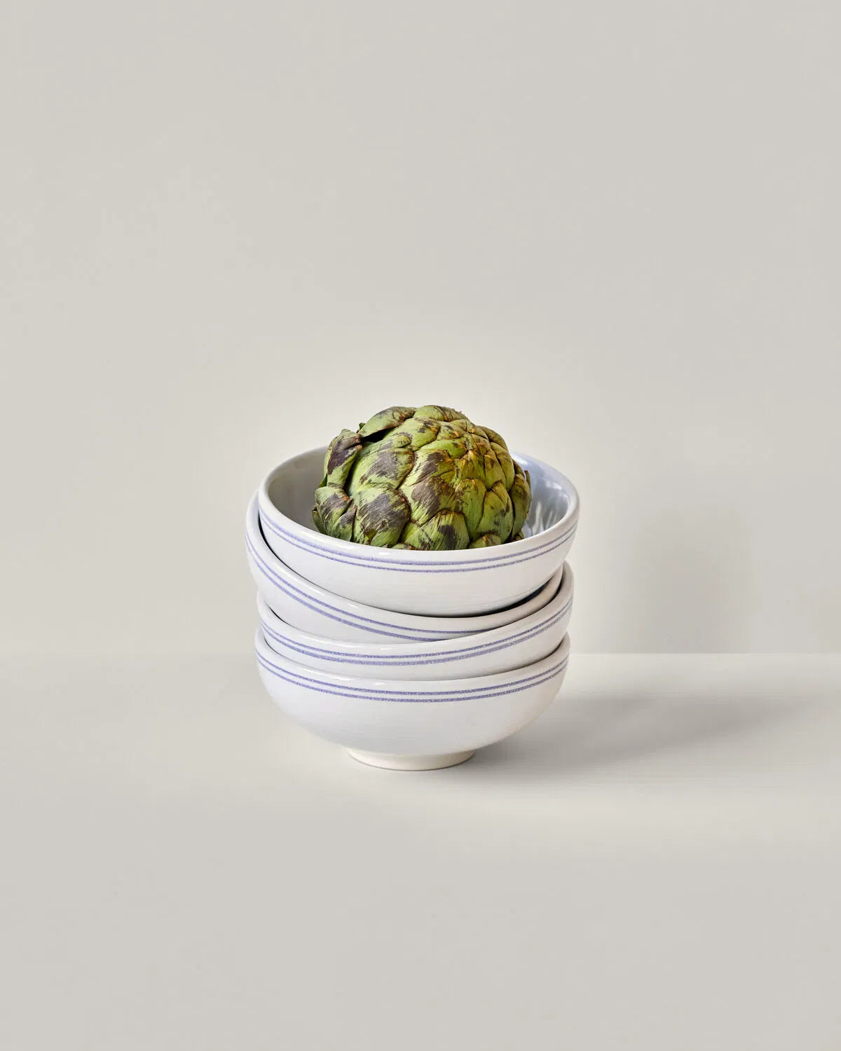 Schüssel Bistro 2er-Set - Blau / Weiß