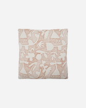 Kissenbezug Mori – Off-White / Braun 50x50