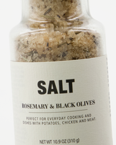 Salzmühle - Rosemary & black olives / Rosmarin und schwarze Oliven 310 g
