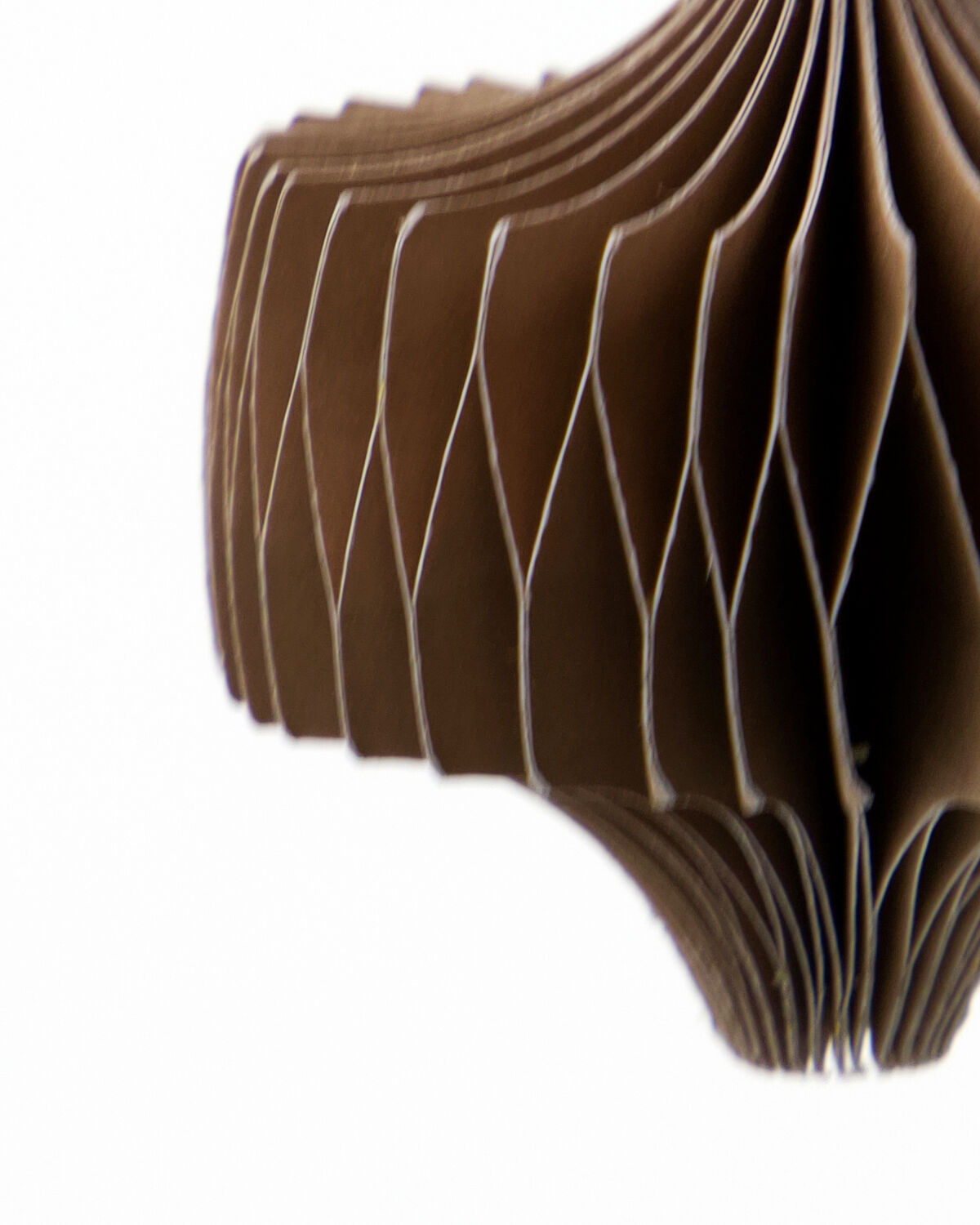 Papierornamente Comb - Hellbraun (6er-Set)