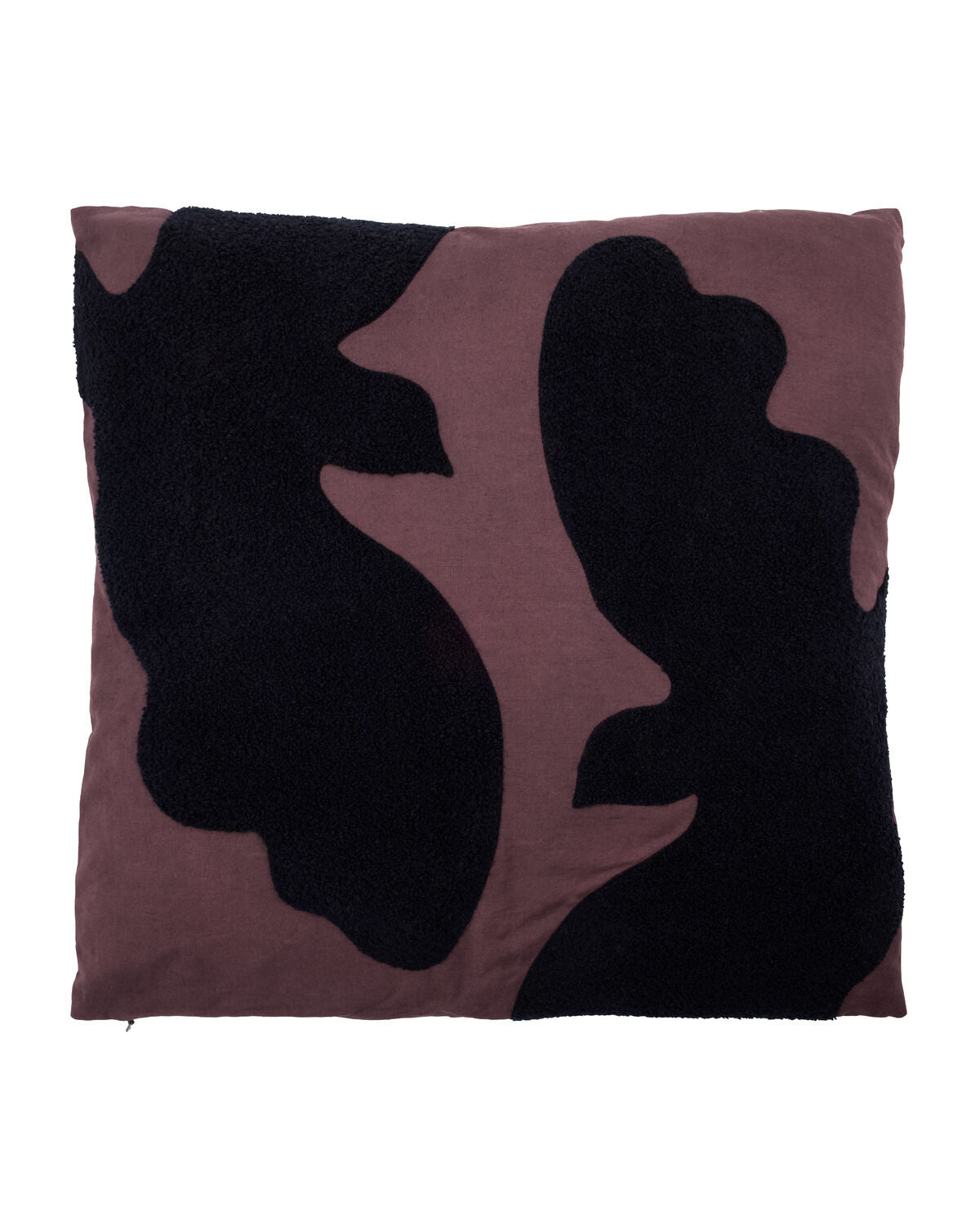 Kissen Miki - Bitterschokolade/Schwarz (50 x 50 cm)