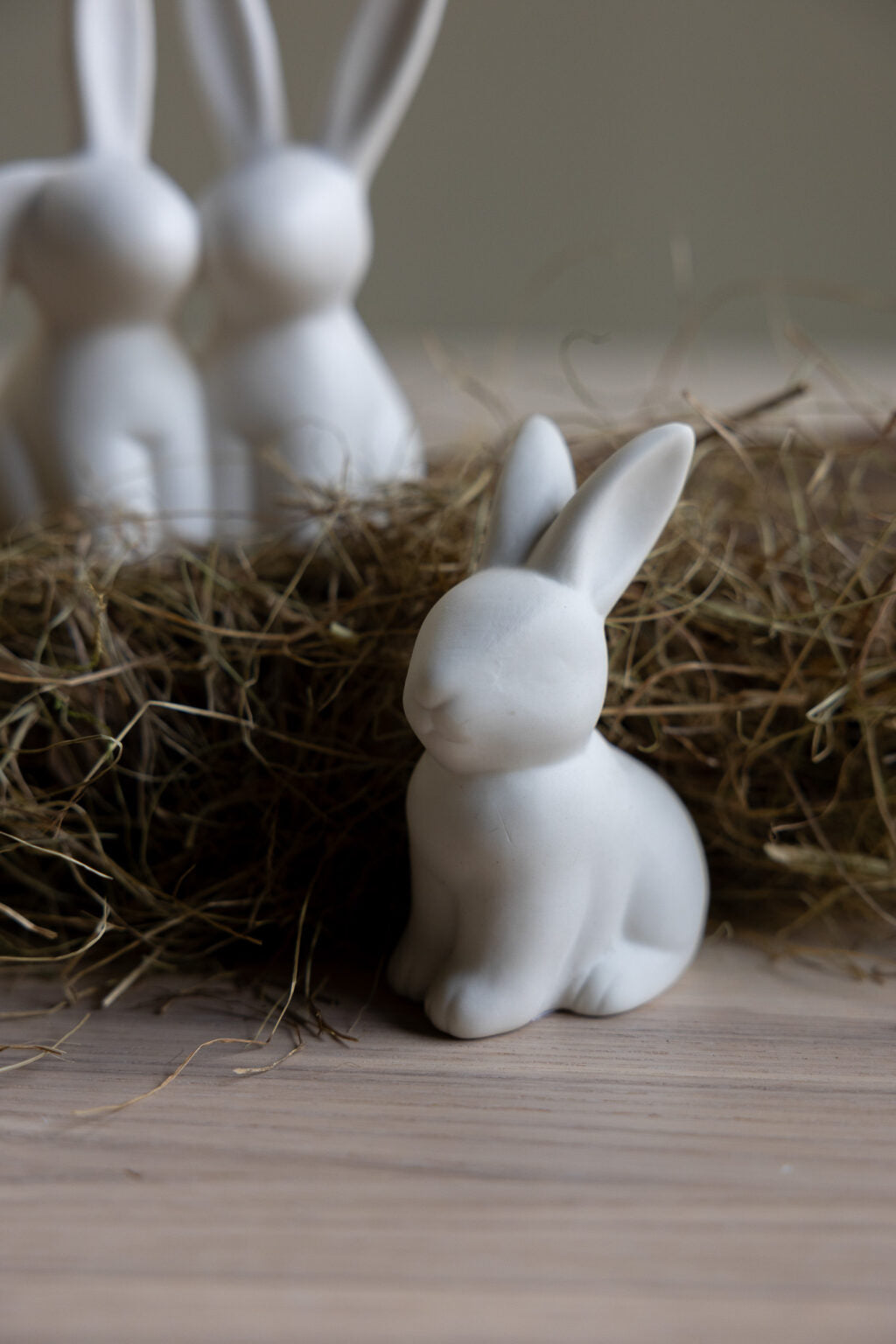 Keramik Hase Oskar - Weiß