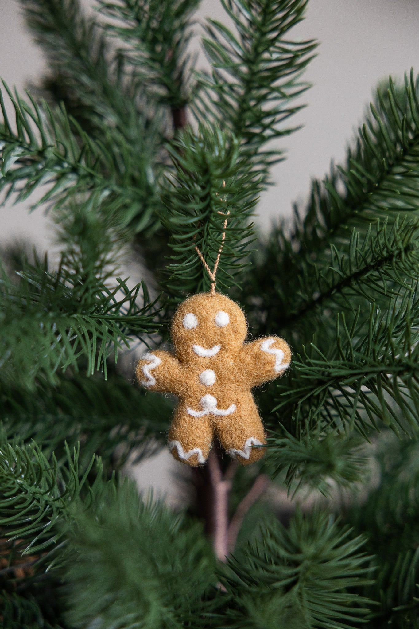 Woll-Ornament Lebkuchen