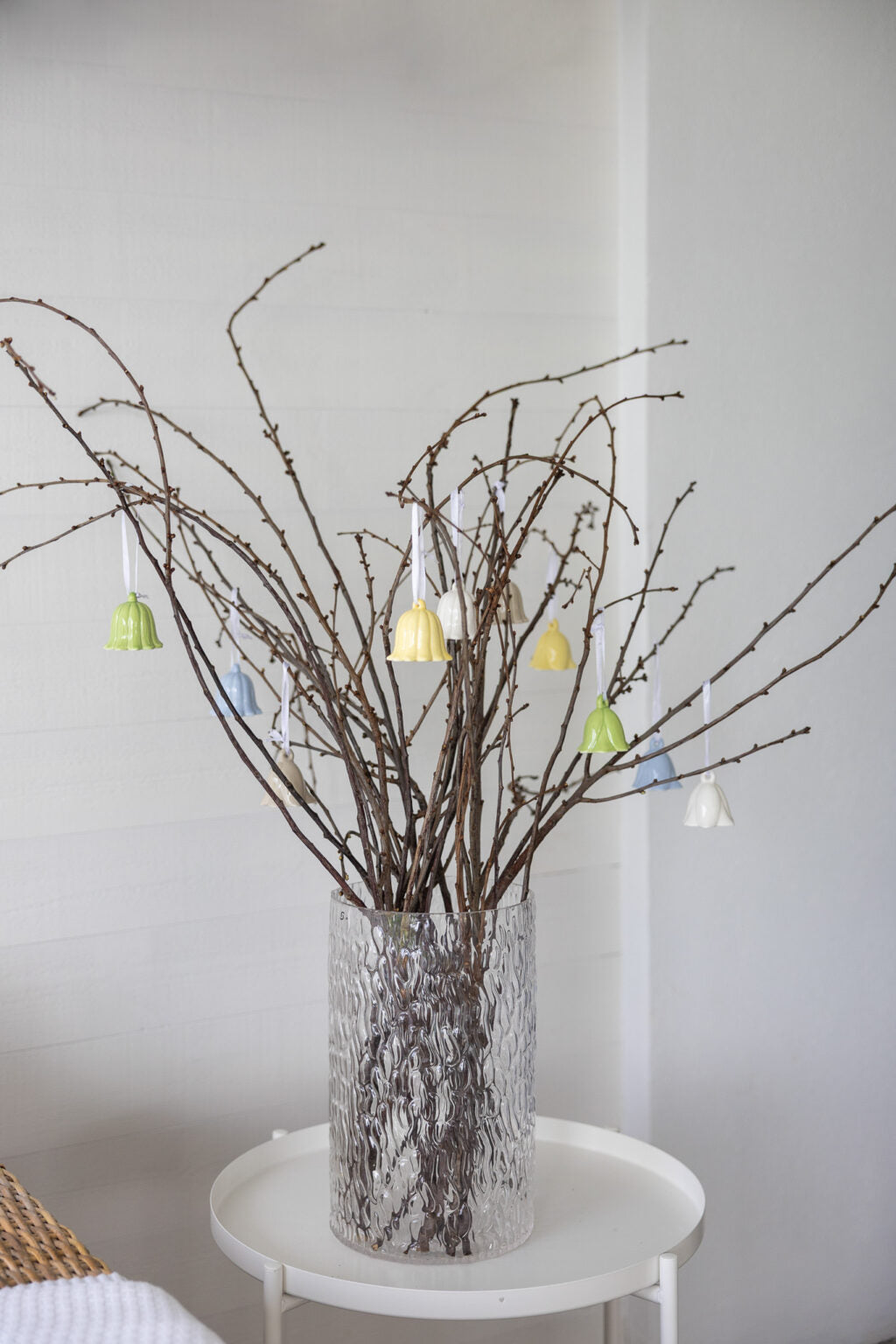 Keramik Anhänger Blüte - Gelb