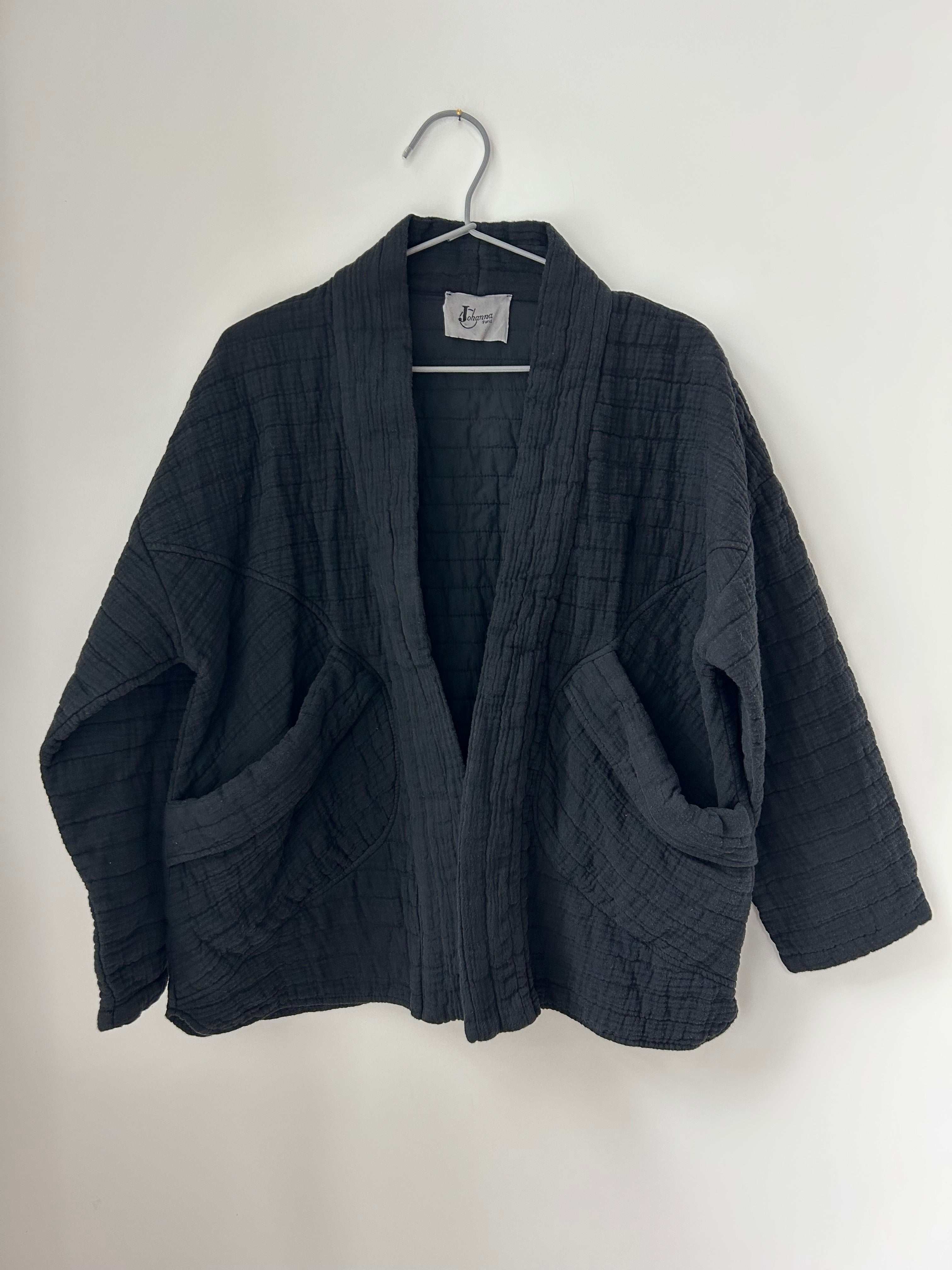 Kimono-Jacke Schwarz