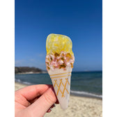Haarklammer Icecream - Yellow