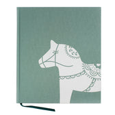 Notizbuch Dalapferd - dusty green 21 x 24 cm