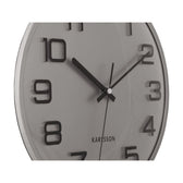 Wanduhr 3D-Zahlen - Silber