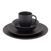 Geschirr-Set 16 Teile  Raw Matt Black