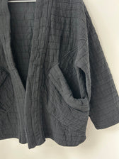 Kimono-Jacke Schwarz