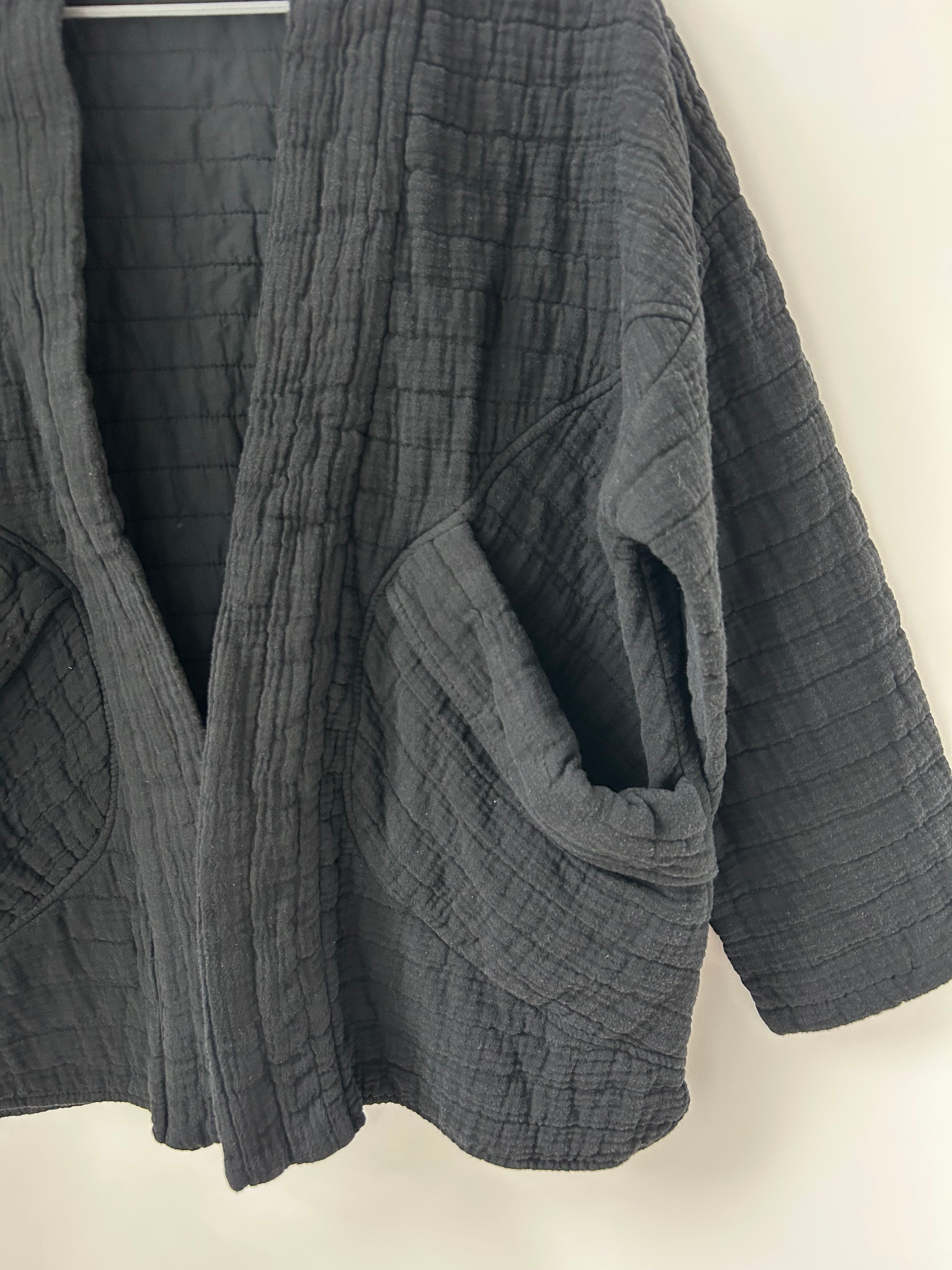 Kimono-Jacke Schwarz