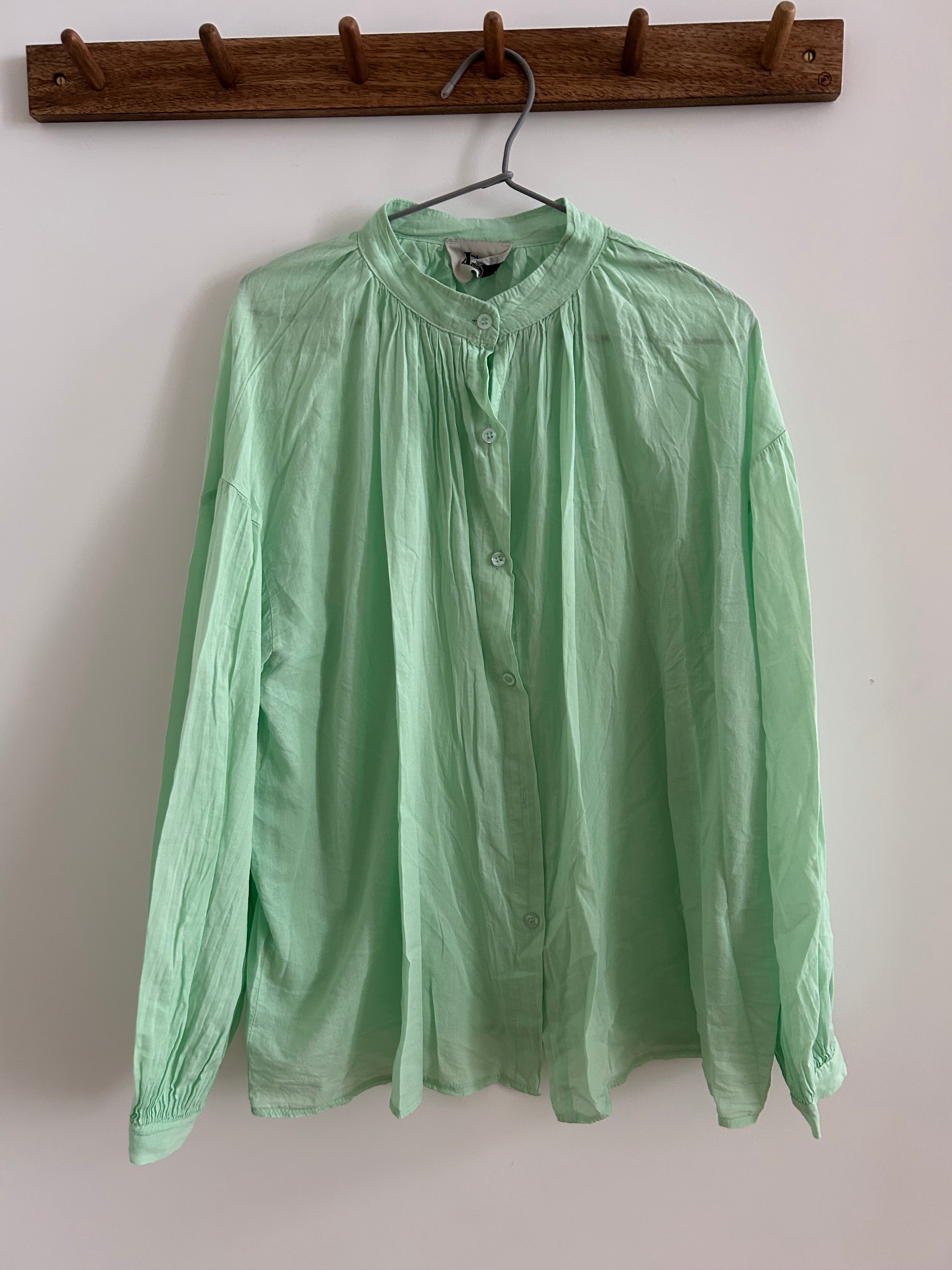 Bluse helles limettengrün