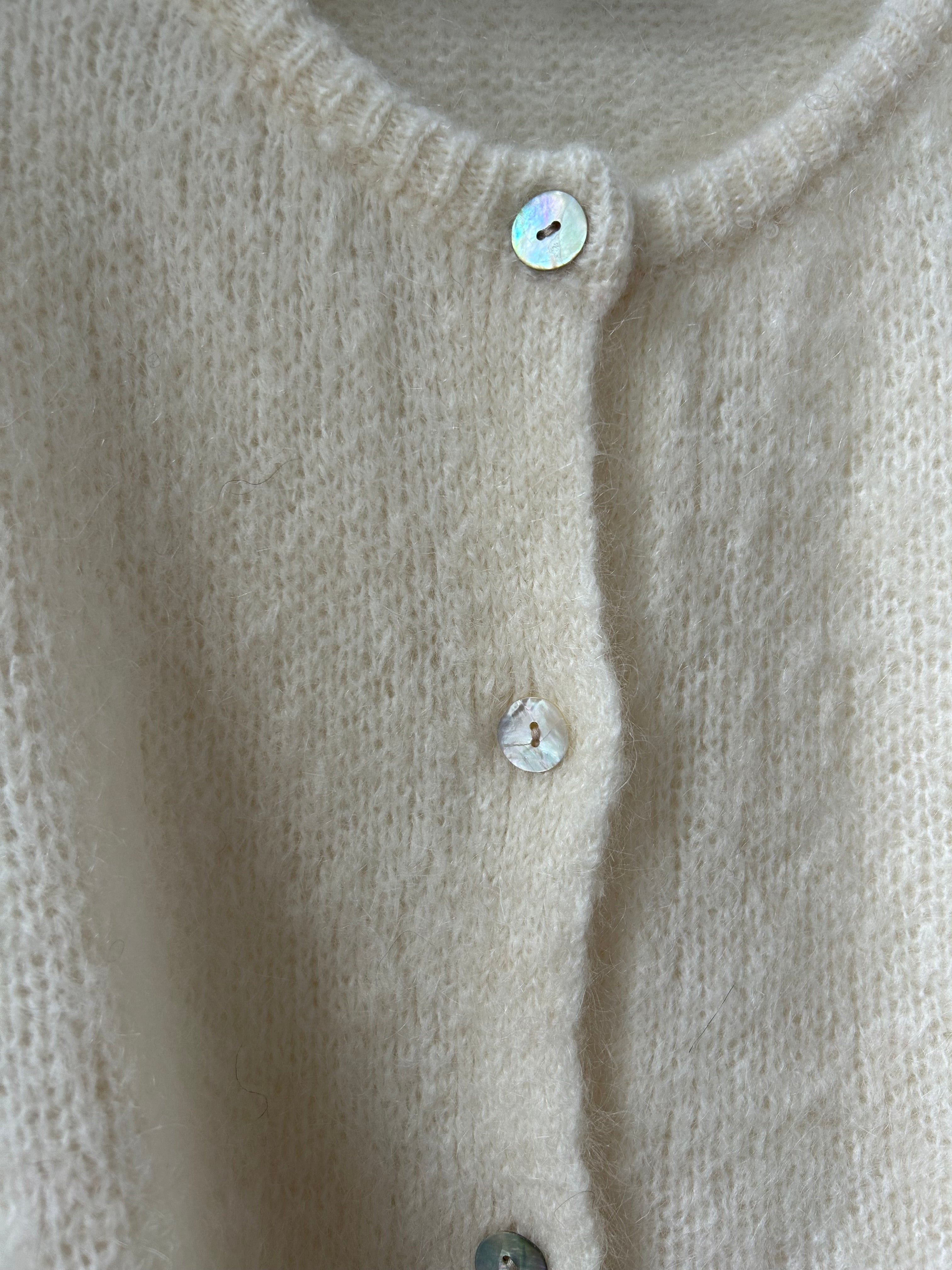 Strickjacke Cardigan - Creme