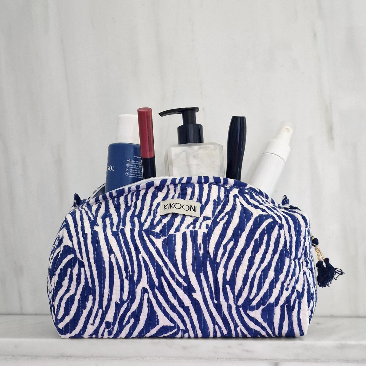 Kosmetiktasche "Blue Zebra"