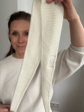 Kleiner Strick-Schal - Weiss