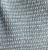 kleine Clutch im Raffia-Stil - silver / hellblau