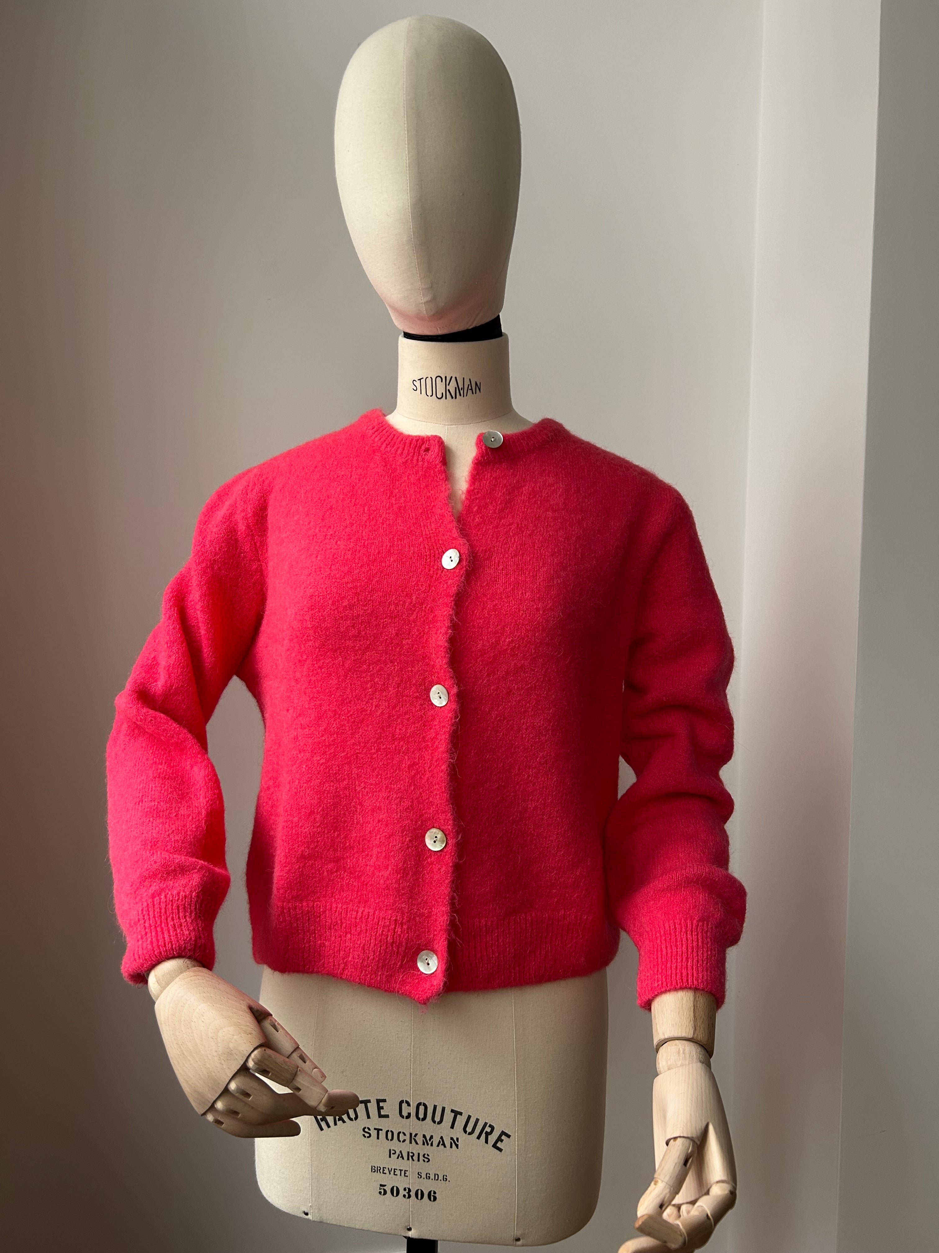 Strickjacke Cardigan - Hot Pink