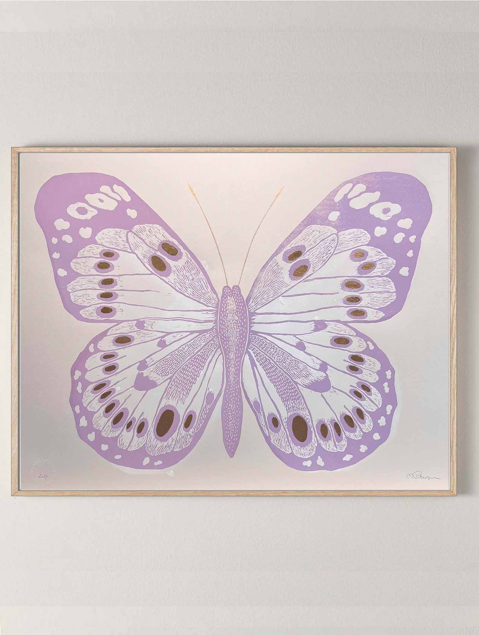 Butterfly - pastel purple