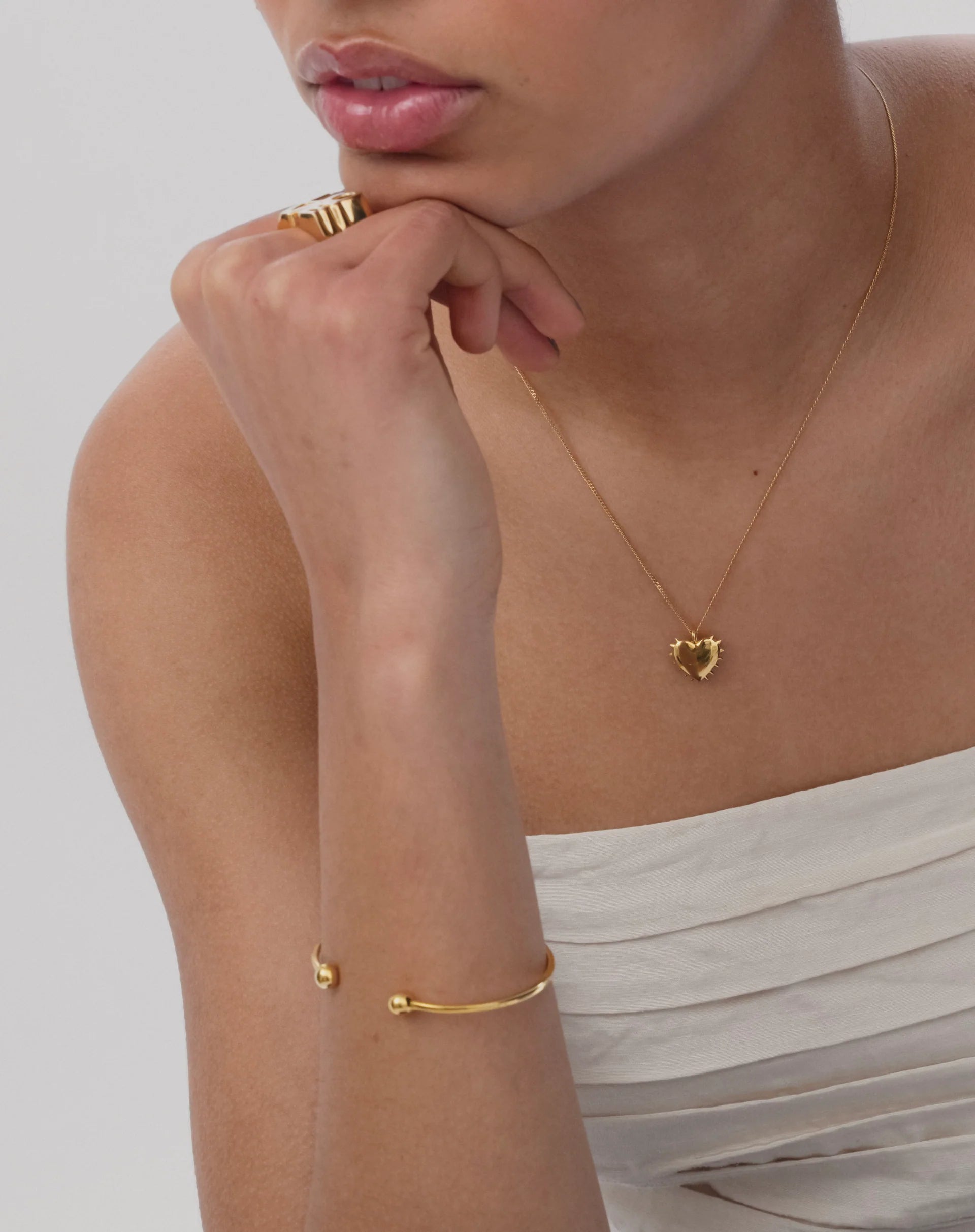Armreif Strict Ball Bangle - gold