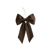 Weihnachts-Schleife / Christmas Bow - Braun - L (28x18 cm)